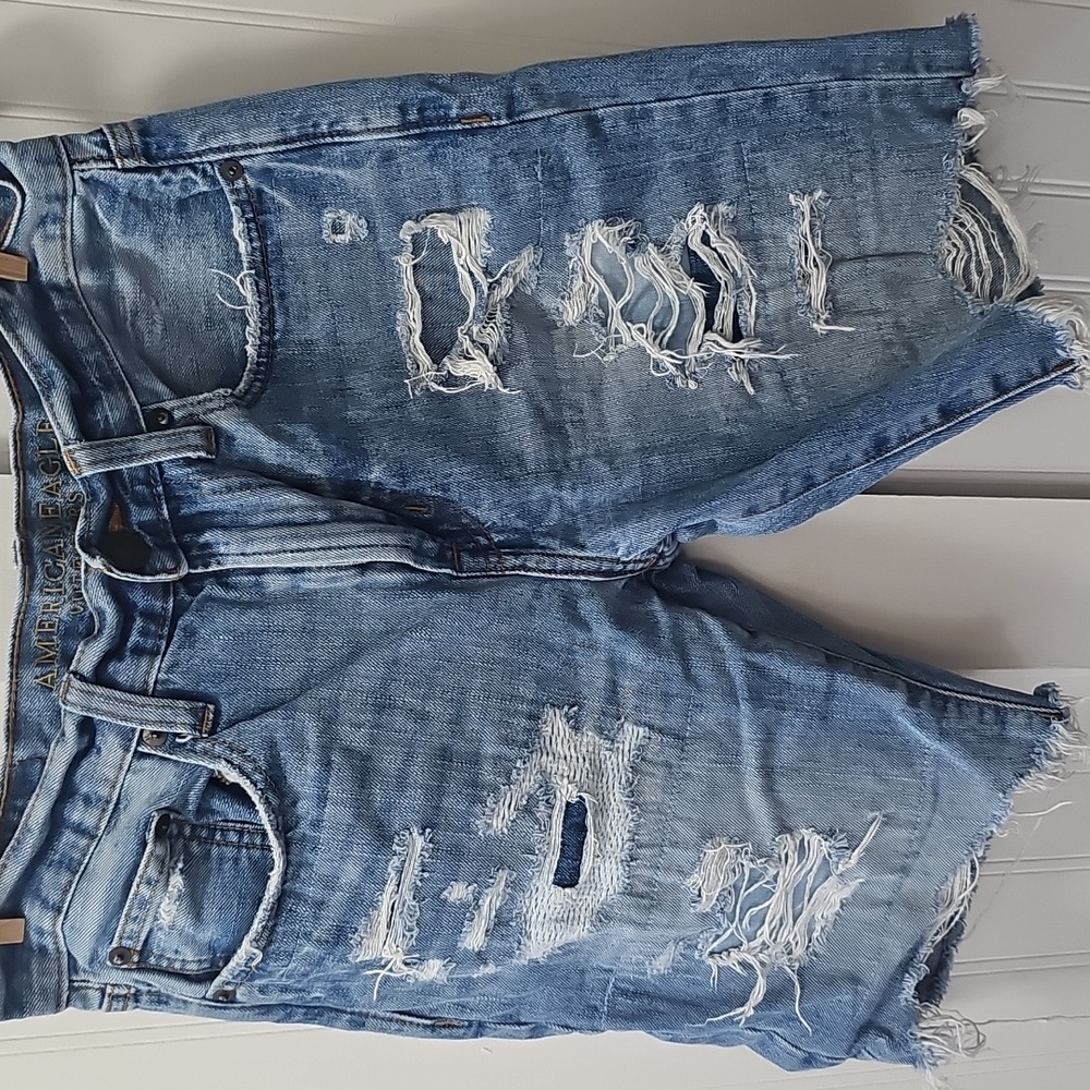 American Eagle Distressed Denim Shorts